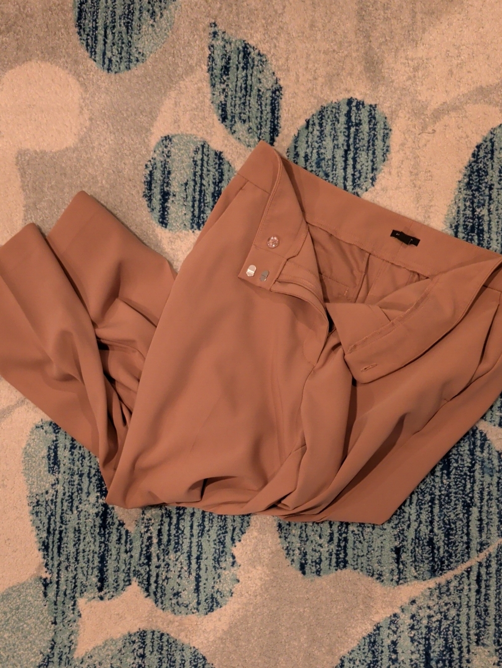 Ann Taylor Factory Wide-Leg Trousers In Tan